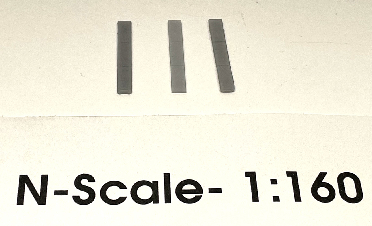 N-Scale Brick or Block Wall Tops, Flat-Regular