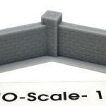 HO-Scale Brick or Block Wall, 7′ – 135 Degree Corner