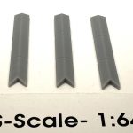 S-Scale Angled Capstones