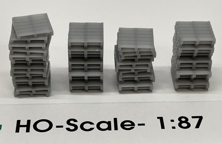Ho Scale Pallet Racking HO-Scale Tall Pallet Stacks - Phoenix Precision Models