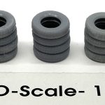 HO-Scale Stack of 4 Tires