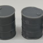 HO-Scale Damaged 55 Gallon Drum