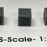 S-Scale Crate Stack Single 3′ Cube