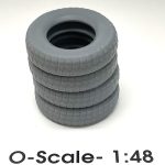 O-Scale Stack of 4 Tires