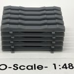 O-Scale Concrete Tie Stack